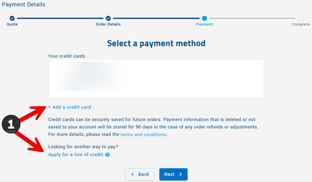 Step 17: Select payment method