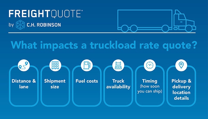 What impacts a truckload rate quote?